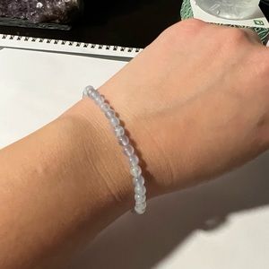 Blue Lace Agate crystal bracelet
